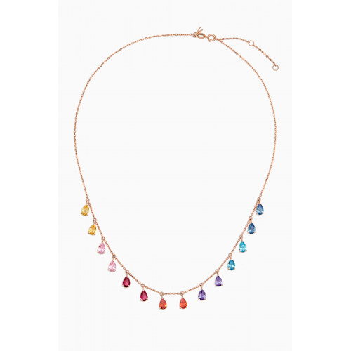Arkay - Rainbow Rock Pear-cut Necklace in 18kt Gold