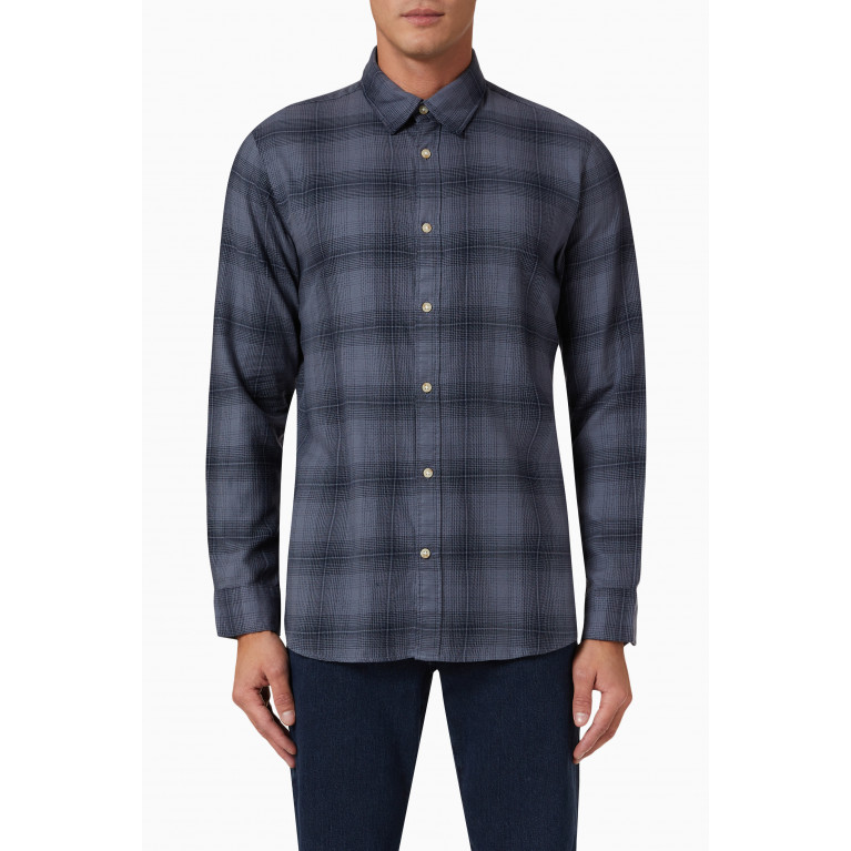 Selected Homme - Check Patterned Shirt in Organic Cotton Multicolour