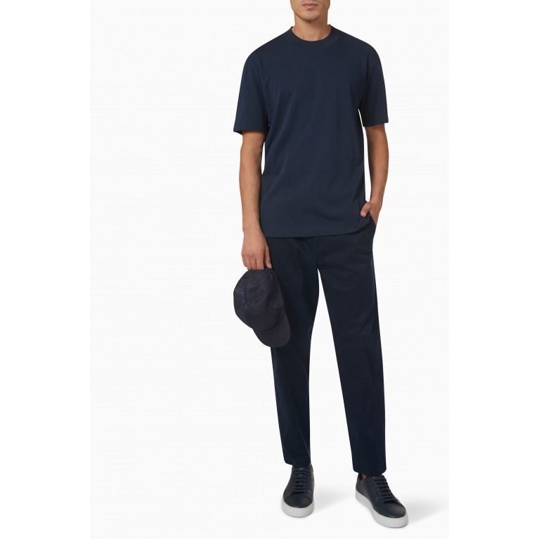 Selected Homme - Tapered Pants in Cotton Blend Blue