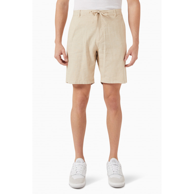 Selected Homme - Comfort Shorts in Linen Neutral