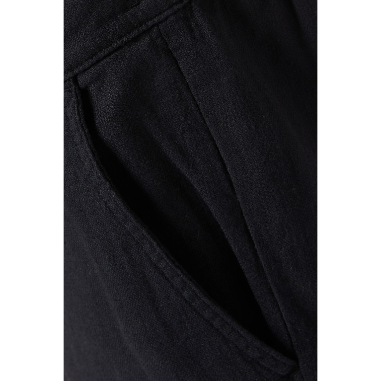 Selected Homme - Tapered Trousers in Linen Blend Black