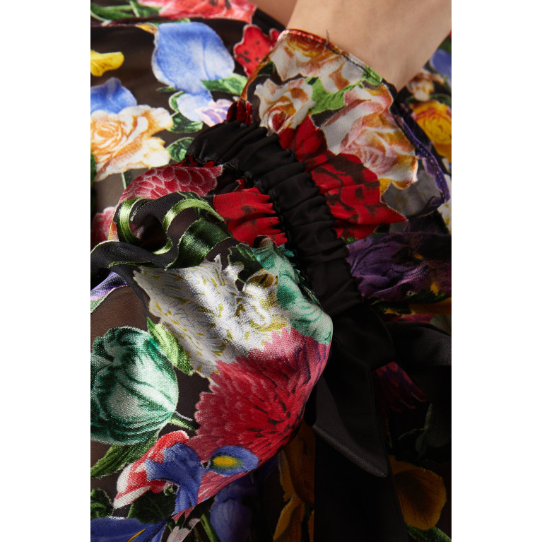 Alice + Olivia - Randa Floral-print Blouse in Silk-blend
