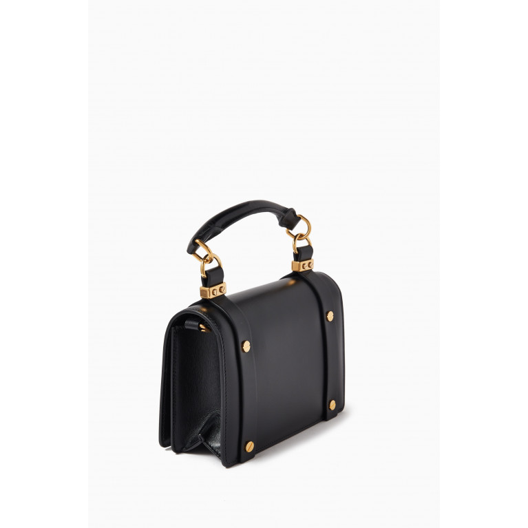 Chloé - Ora Small Flap Bag in Box Leather Black