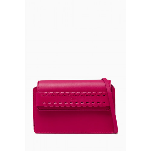 Chloé - Mony Phone Pouch in Leather Pink
