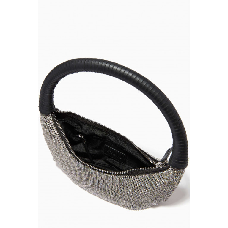 Staud - Pepper Crystal-embellished Top-handle Bag Black
