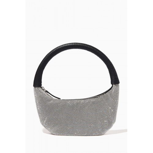 Staud - Pepper Crystal-embellished Top-handle Bag Black
