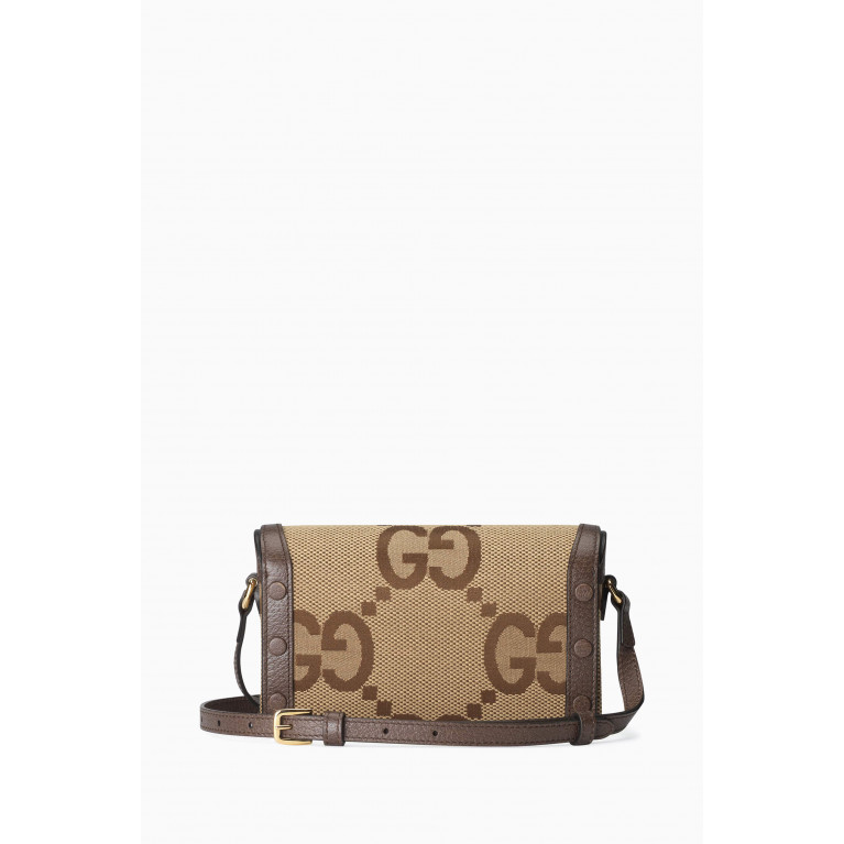 Gucci - Horsebit 1955 mini bag in Leather & Canvas