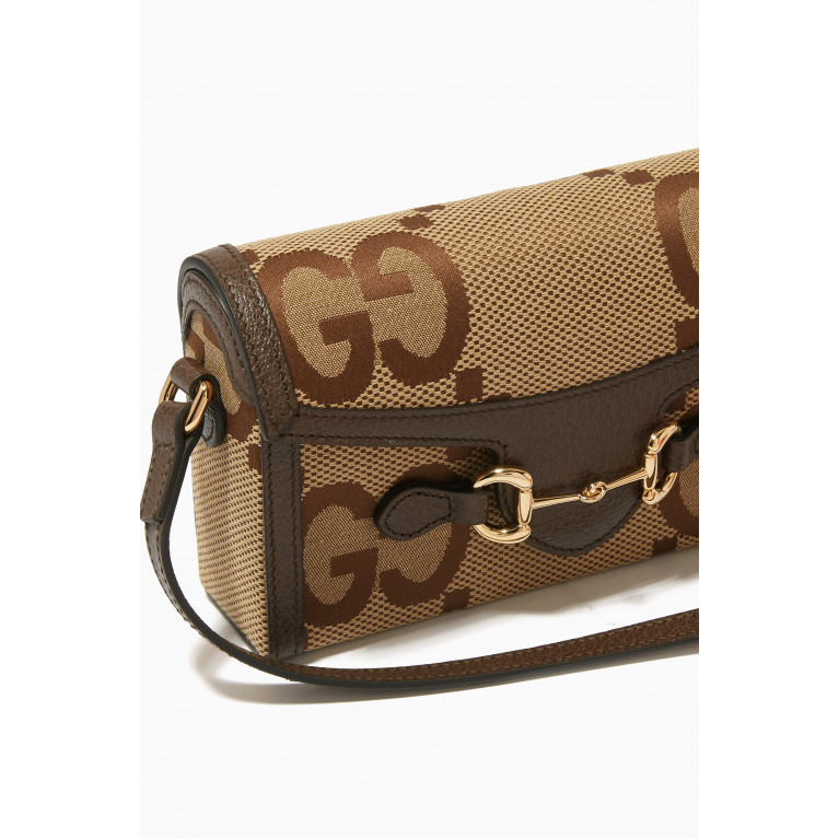 Gucci - Horsebit 1955 mini bag in Leather & Canvas