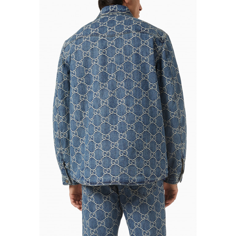 Gucci - GG Jacquard Shirt in Denim
