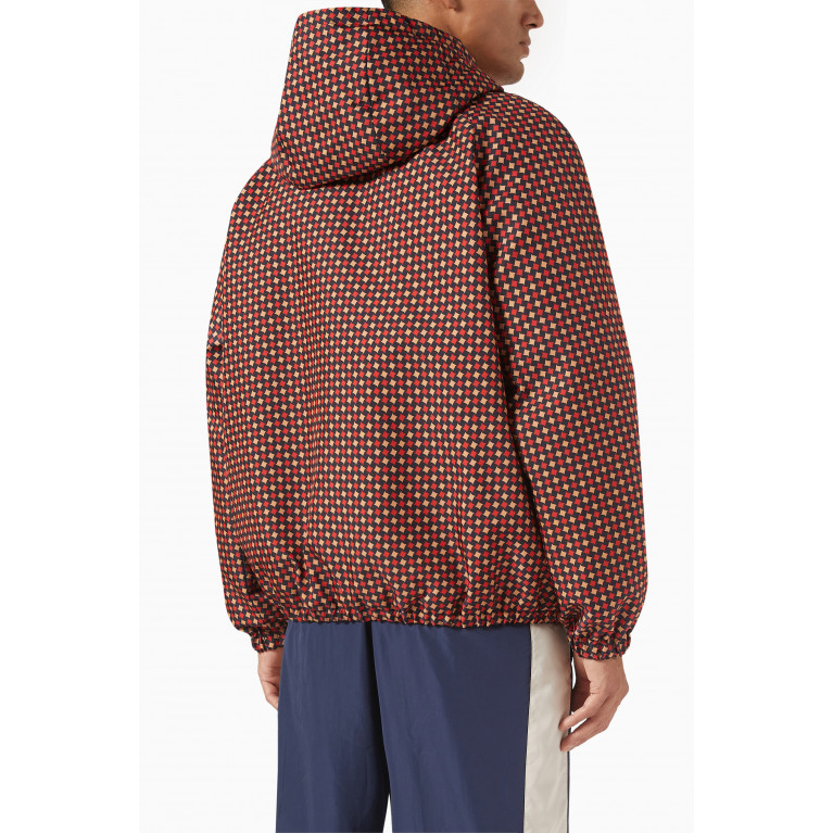 Gucci - Geometric Houndstooth Canvas Jacket in Nylon