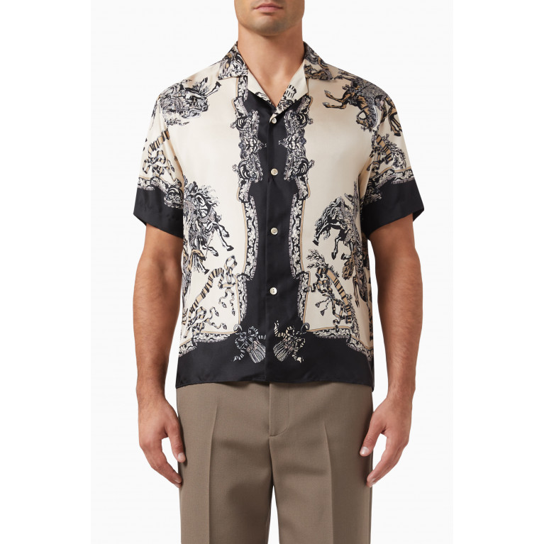 Gucci - Bowling Shirt in Silk Multicolour