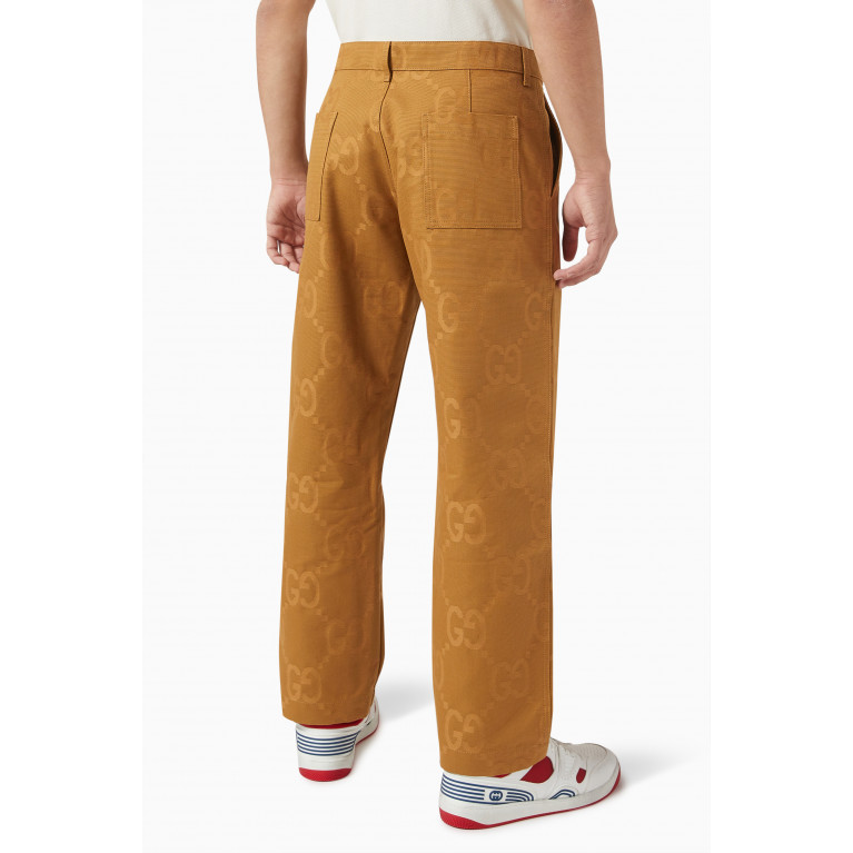 Gucci - Monogram Trousers in Cotton Jacquard