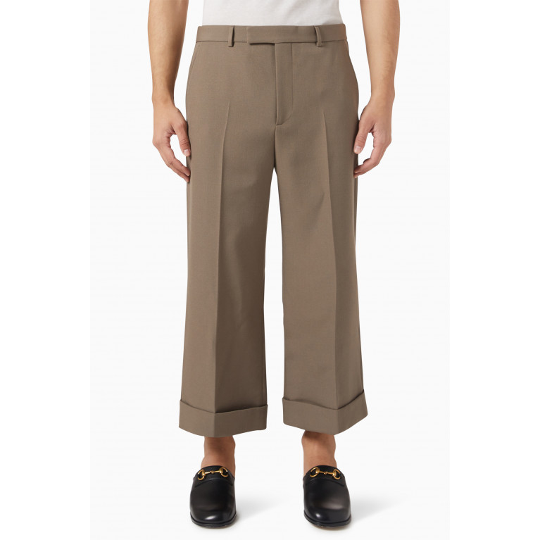 Gucci - Cropped Trousers in Wool