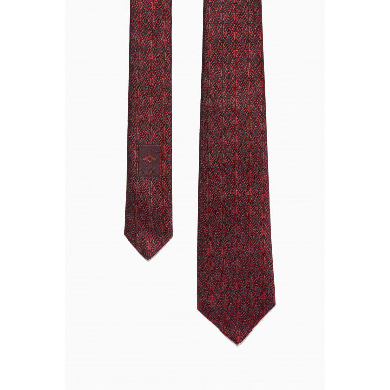Gucci - Geometric Tie in Silk Jacquard