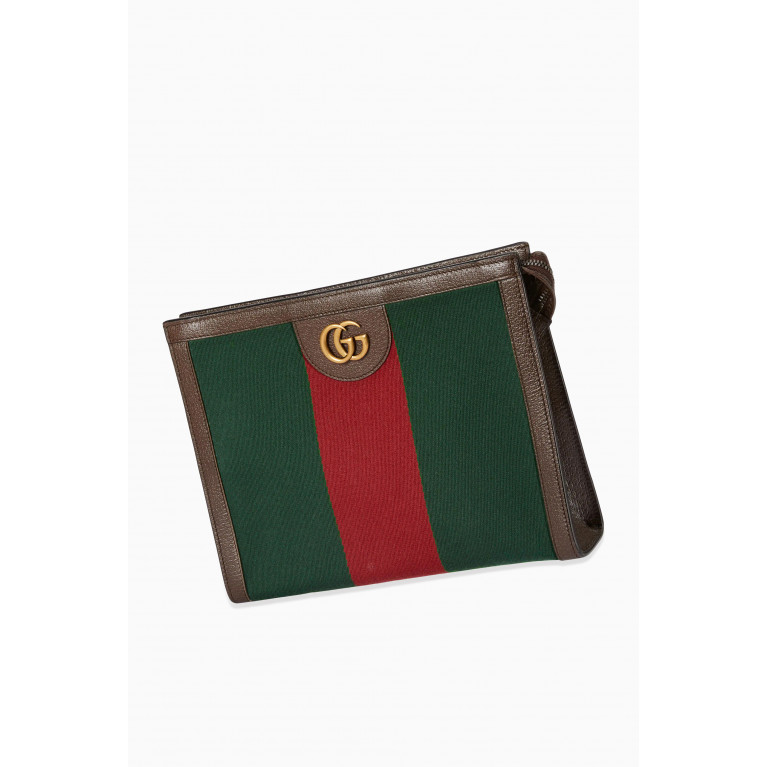 Gucci - Double G Beauty Case in Web Canvas
