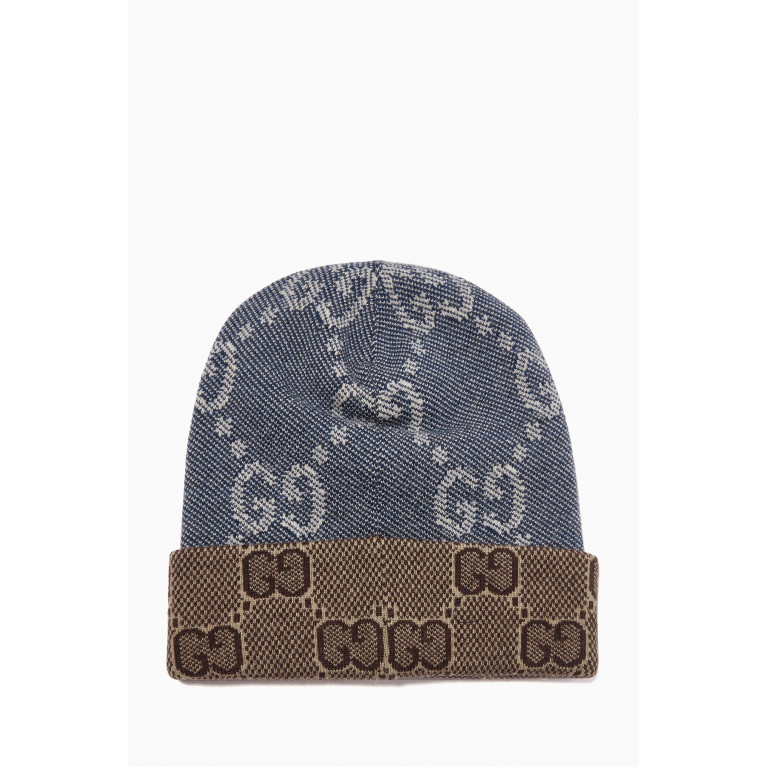 Gucci - GG Reversible Beanie in Wool-blend