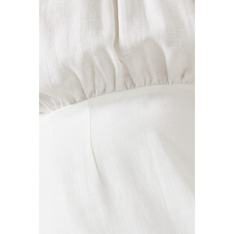 SELMACILEK - One-shoulder Mini Dress in Linen