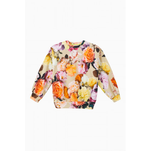 Molo - Floral Sweatshirt in Organic Cotton