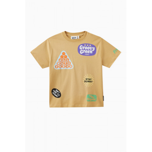 Molo - Rodney Stickers-print T-shirt in Organic Cotton