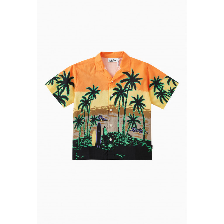 Molo - Rui Sunset-print Shirt in Organic Cotton