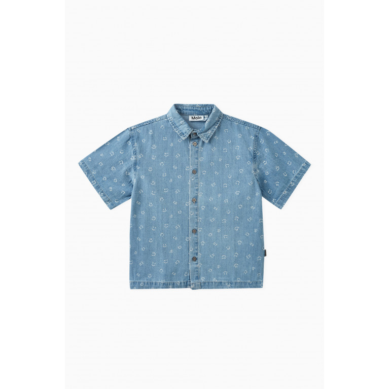 Molo - Richie Smiley-print Shirt in Cotton