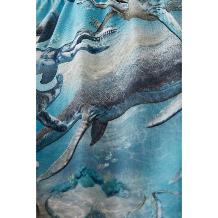Molo - Molo - Alim Sea Animal-print Shorts in Cotton