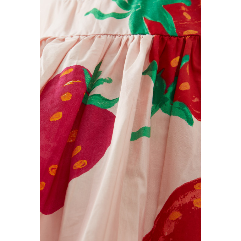 Molo - Clover Strawberry-print Dress in Organic Cotton