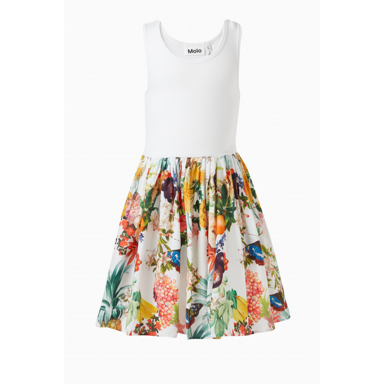 Molo - Cassandra Tropical Dress in Cotton Multicolour