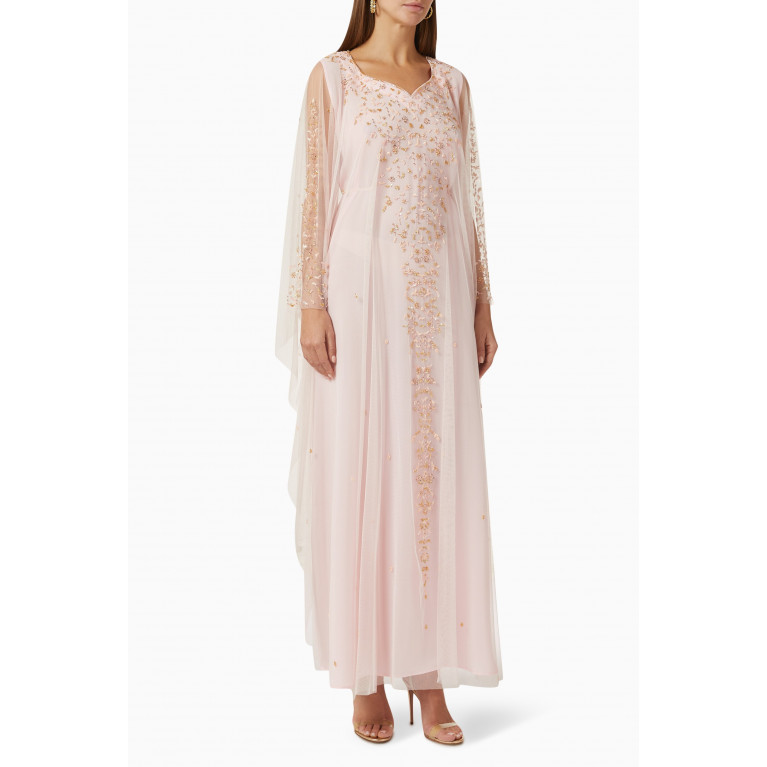 Fatma with Love - Bead-embellished Kaftan in Tulle