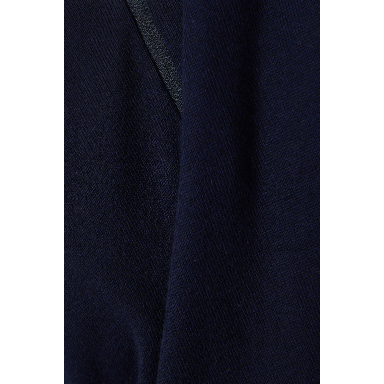 Selected Homme - Half-Zip Cardigan in Pima Cotton Blue