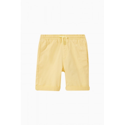 KENZO KIDS - Logo Bermuda Shorts in Cotton Yellow