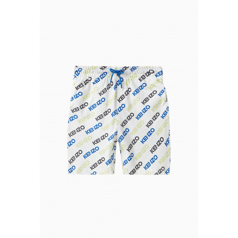 KENZO KIDS - All-over Print Shorts in Cotton