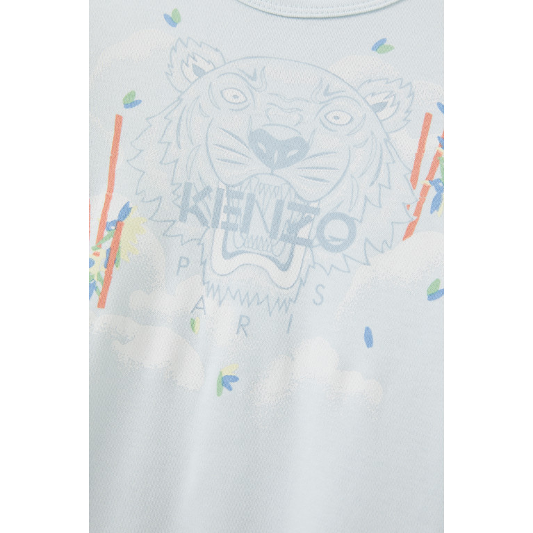 KENZO KIDS - Tiger-print Sleepsuit in Organic Cotton
