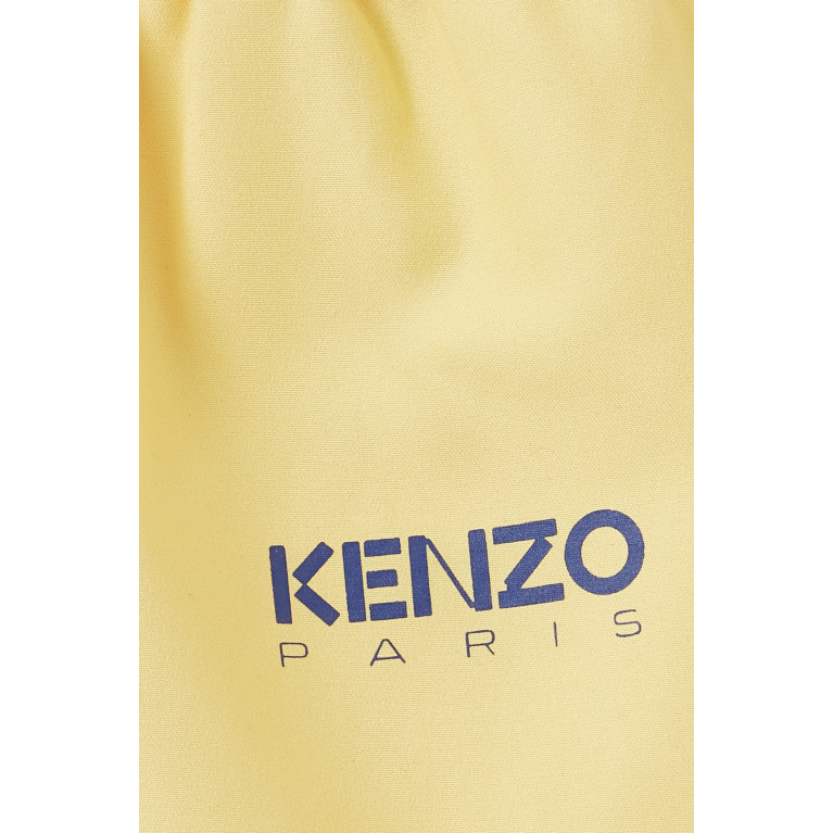 KENZO KIDS - Logo Print Swim Shorts in Nylon