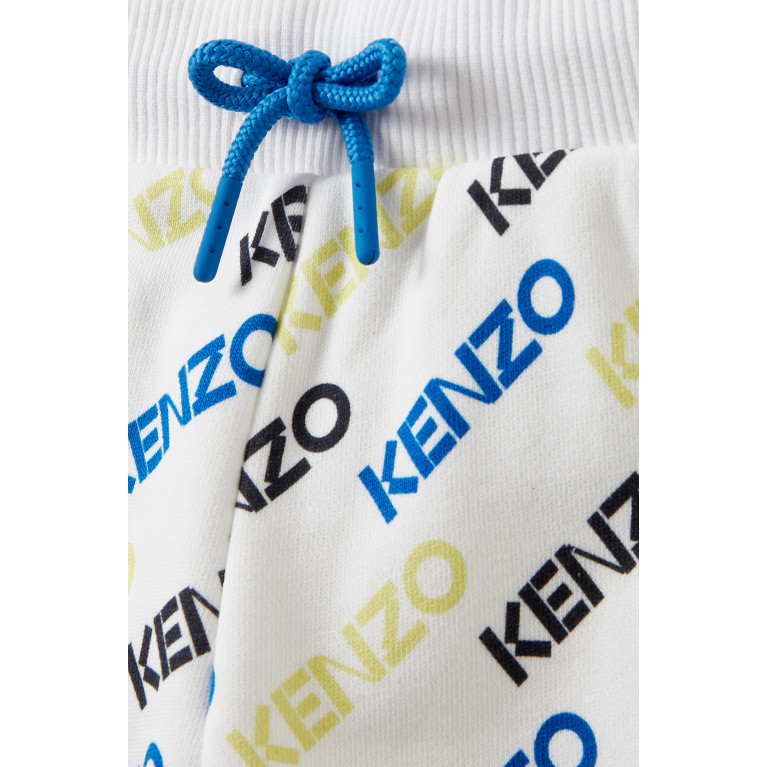 KENZO KIDS - Logo Print Sweatpants in Cotton