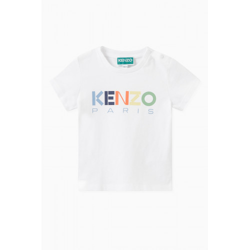 KENZO KIDS - Logo Print T-shirt in Cotton