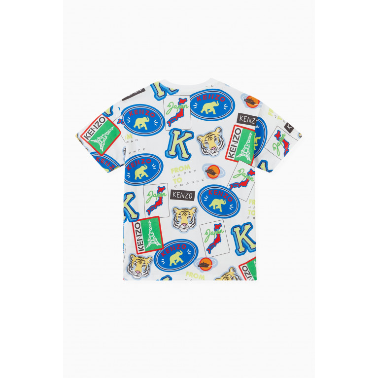 KENZO KIDS - Journey Graphic Print T-shirt in Cotton