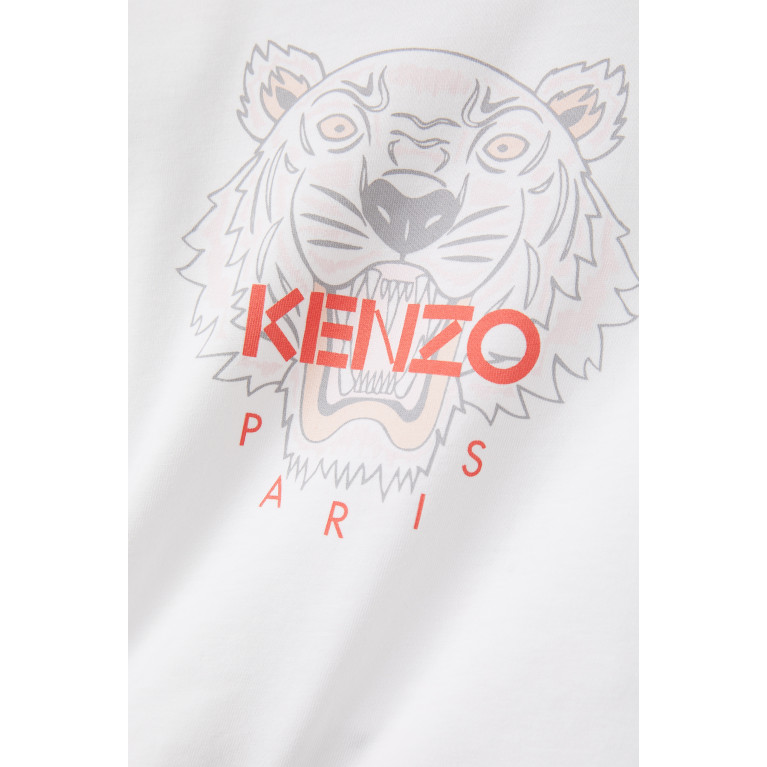 KENZO KIDS - Tiger Logo-print T-shirt in Cotton