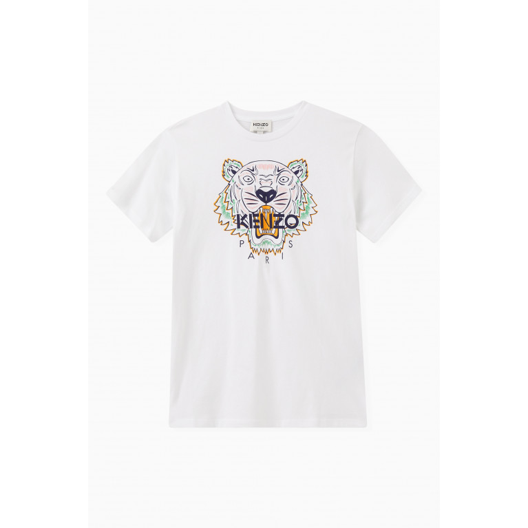 KENZO KIDS - Logo-print T-shirt Dress in Cotton