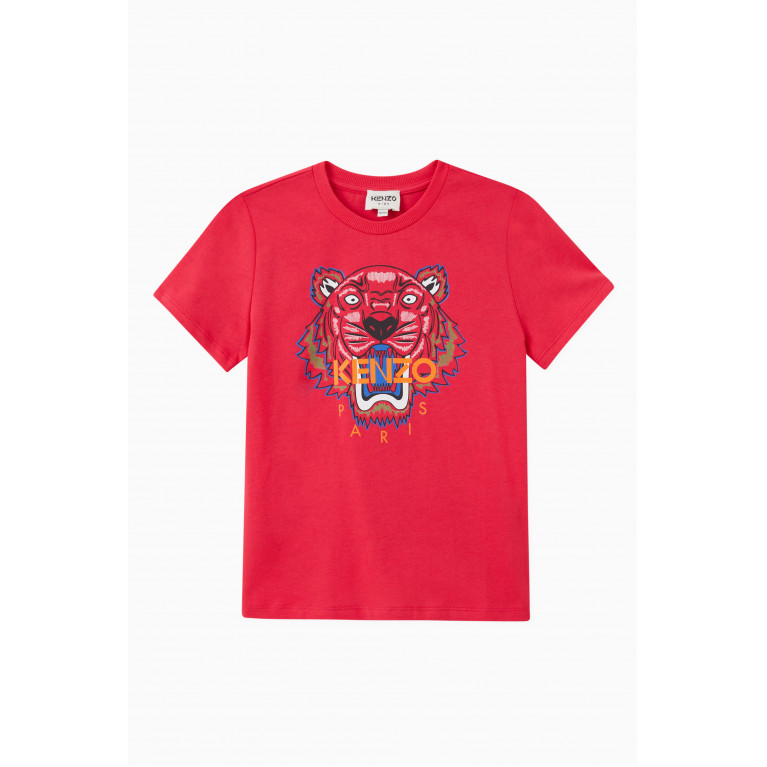 KENZO KIDS - Tiger Print T-shirt in Cotton