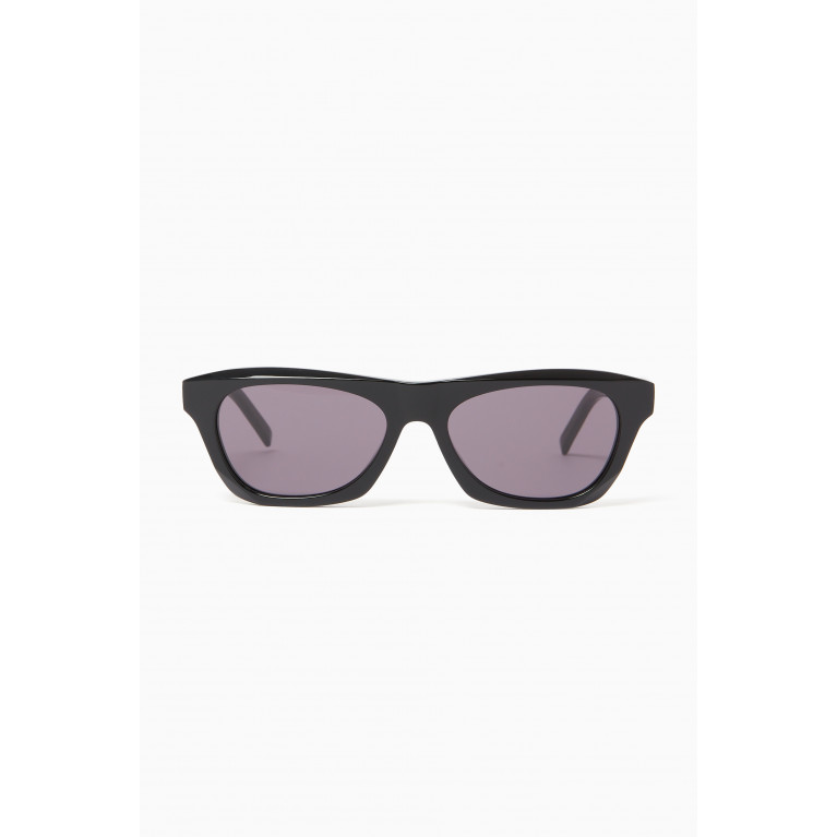 Givenchy  - Givenchy 55 Sunglasses in Acetate Black