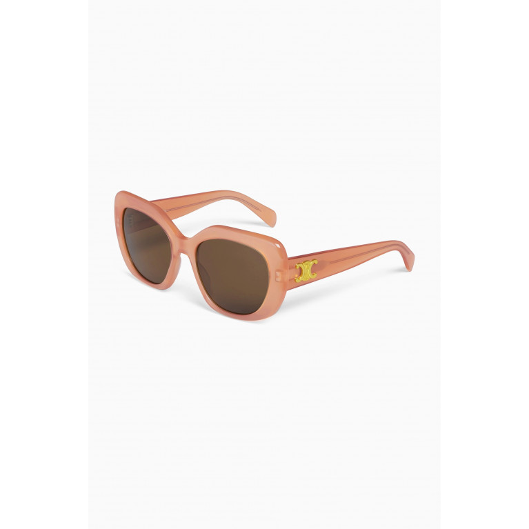 Celine - Triomphe Sunglasses in Acetate Pink