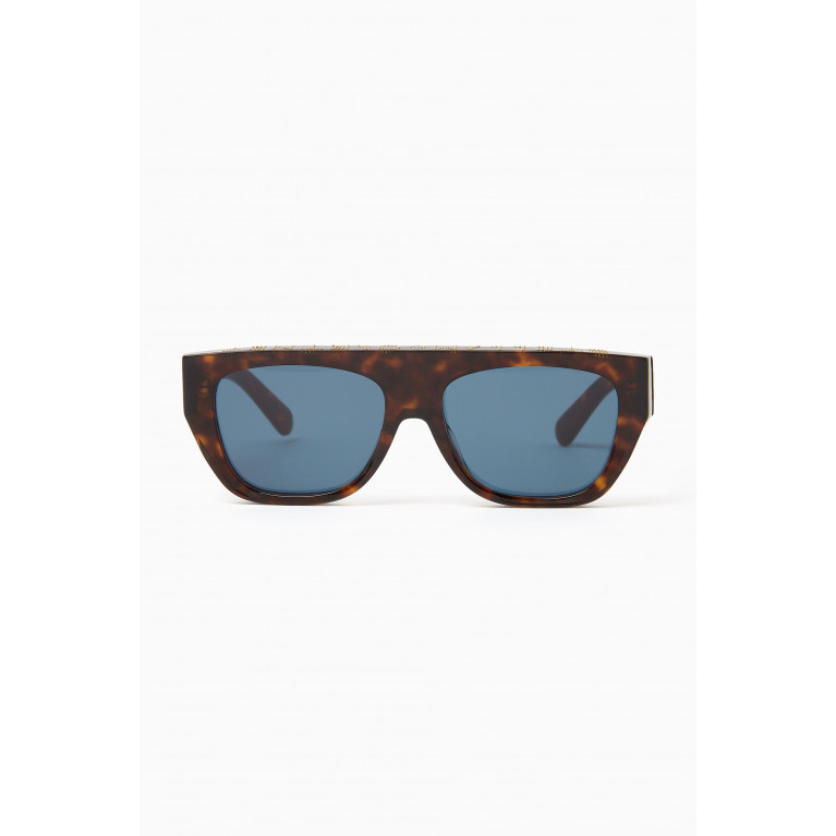 Stella McCartney - Square Sunglasses in Bio Acetate Brown