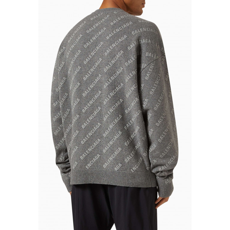 Balenciaga - Logo Sweater in Cashmere Knit
