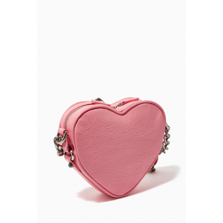 Balenciaga - Mini Le Cagole Heart Shoulder Bag in Leather