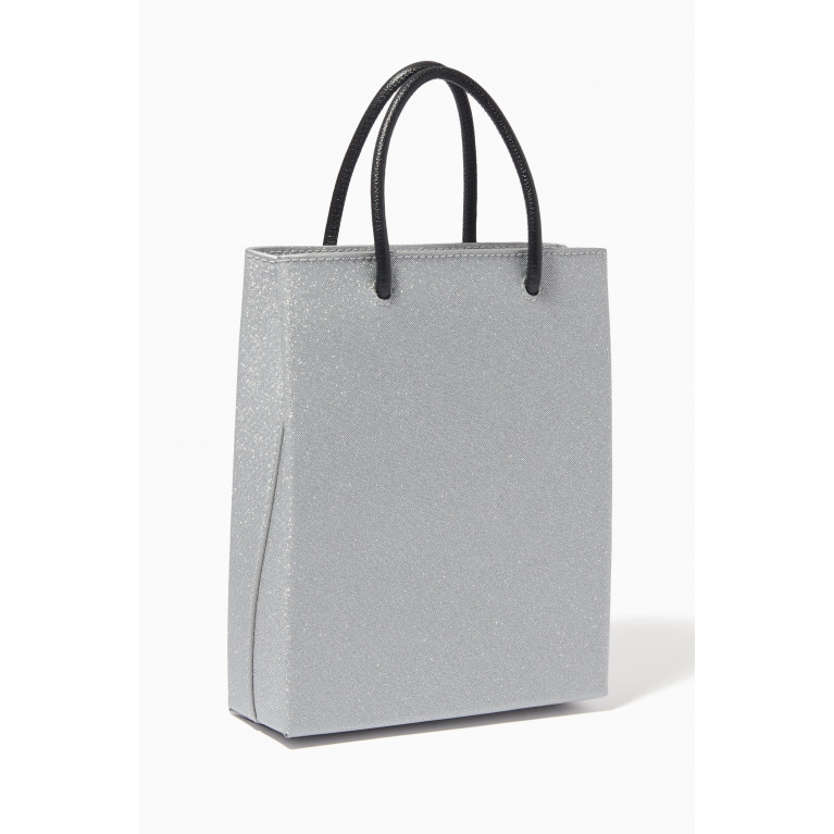 Balenciaga - Shopping Phone Holder Bag in Glitter Fabric
