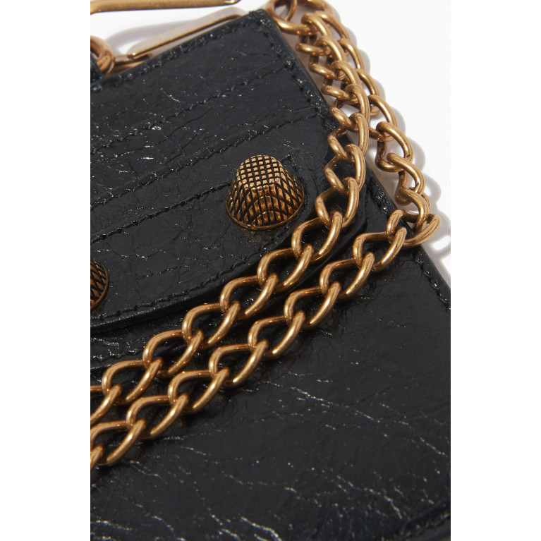 Balenciaga - Le Cagole Card Holder on Chain in Leather