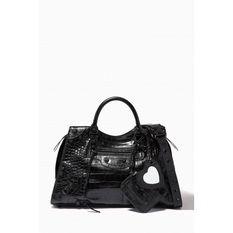 Balenciaga - Neo Cagole City Tote Bag in Croc-embossed Leather
