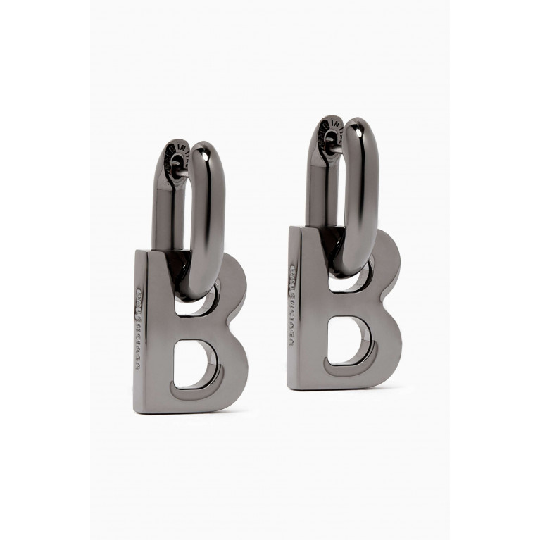 Balenciaga - B-chain Earrings in Brass