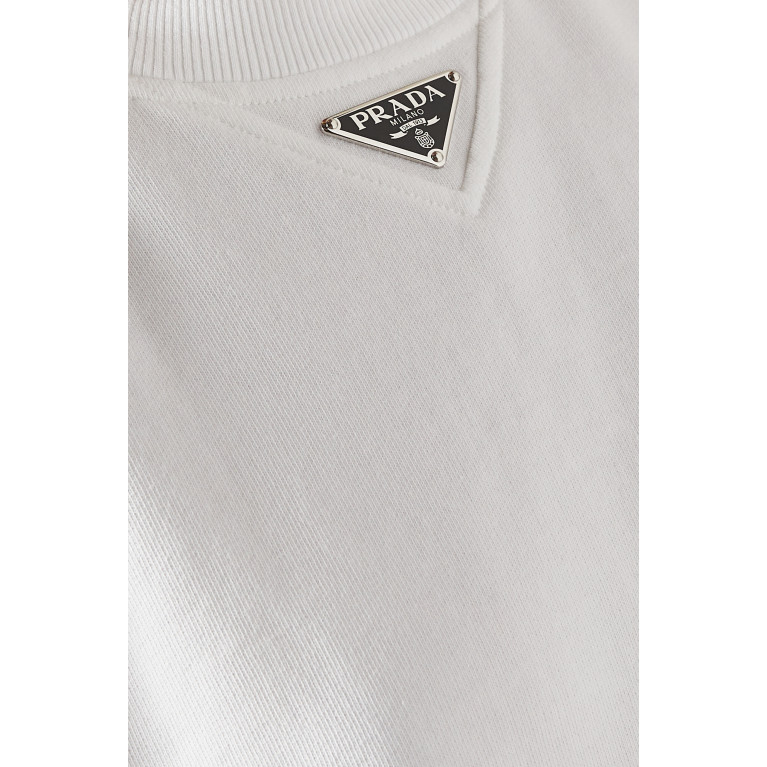 Prada - Sleeveless Logo Sweatshirt in Jersey